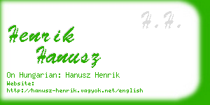 henrik hanusz business card